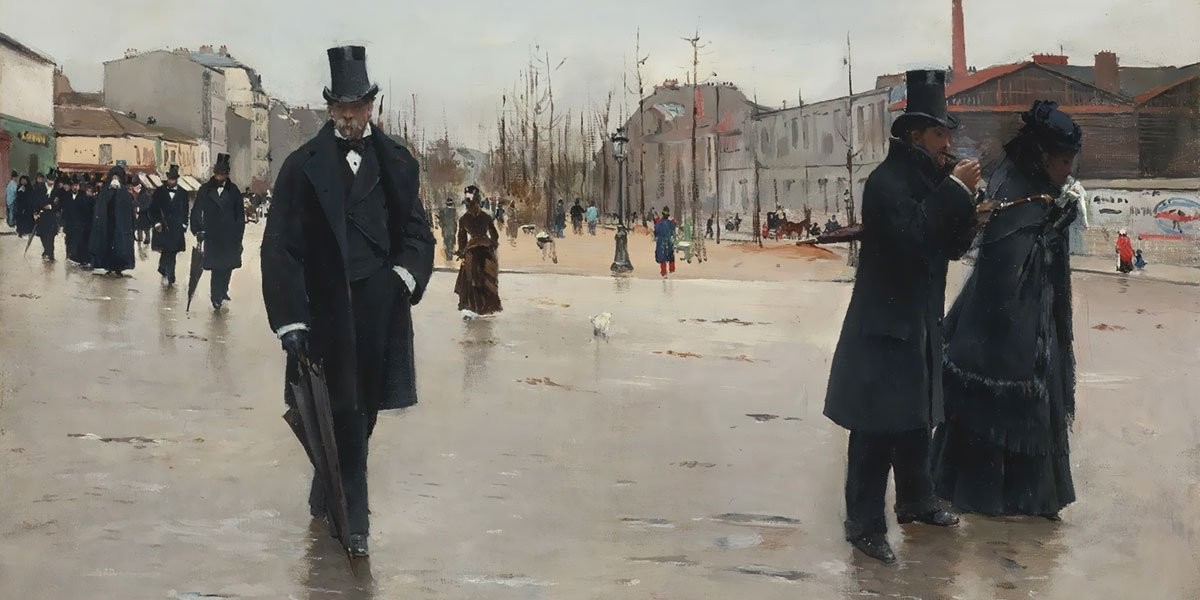 On the Way back from the Funeral by Jean Béraud
