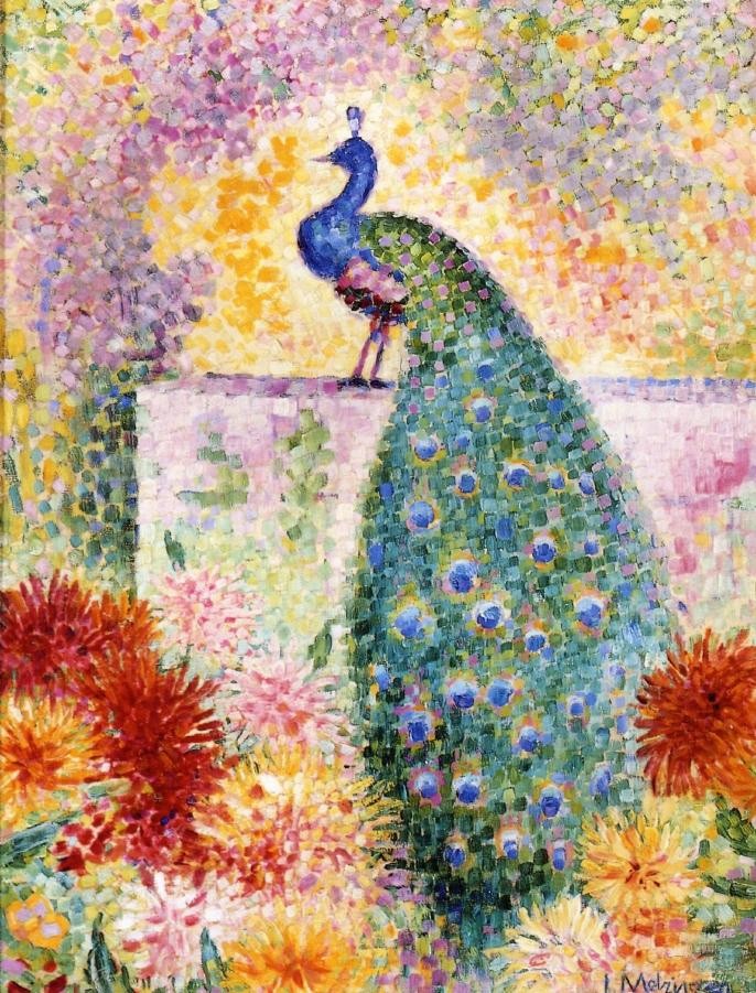 A Peacock by Jean Metzinger