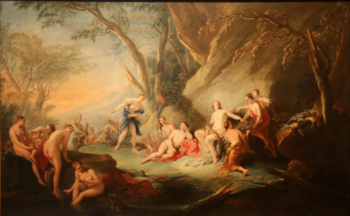 Le Bain De Diane by Jean-Baptiste van Loo