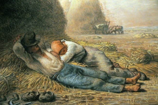 Noonday Rest by Jean-Francois Millet