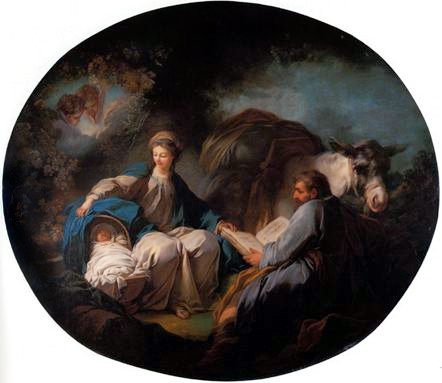 Rest on the Flight into Egypt by Jean-Honore Fragonard