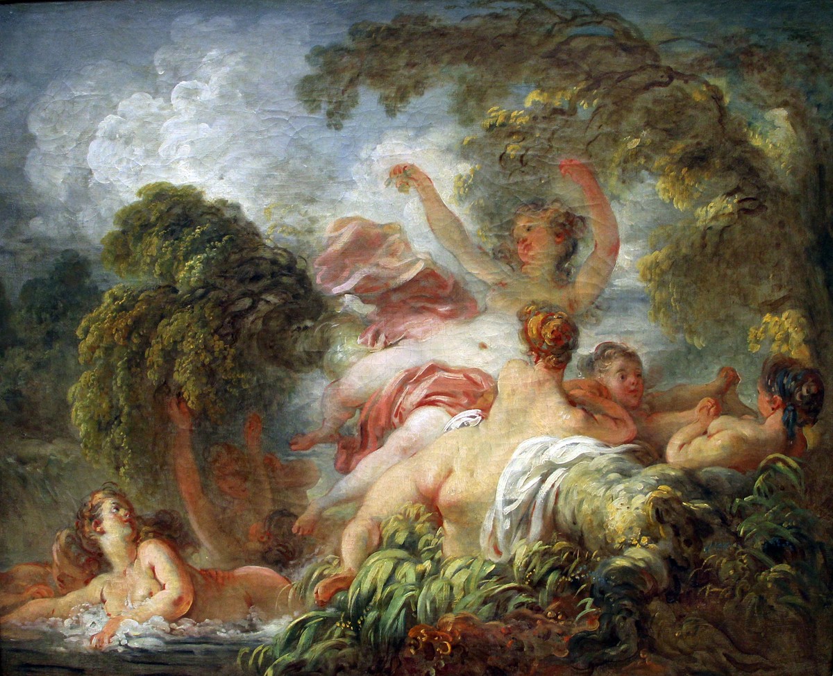 The Bathers by Jean-Honore Fragonard