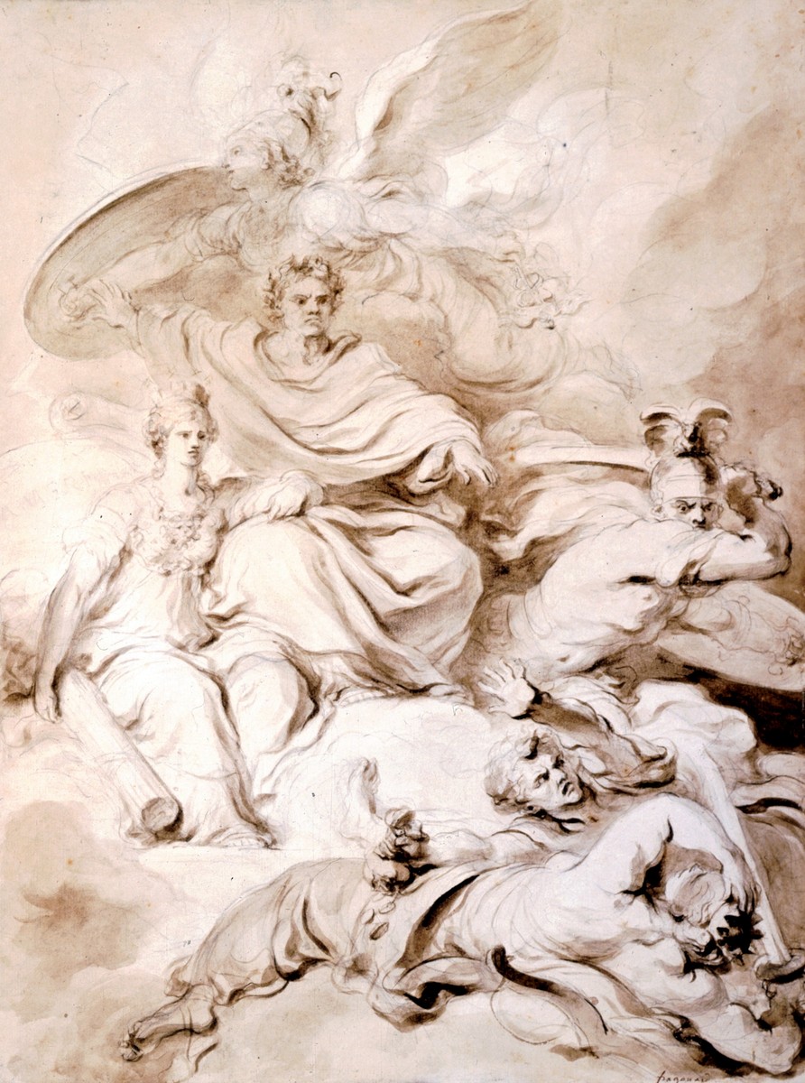 To the Genius of Franklin by Jean-Honore Fragonard