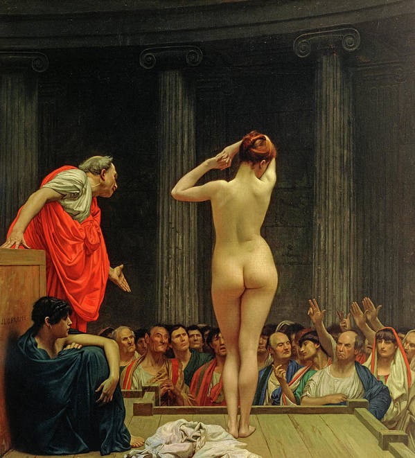 A Roman Slave Market by Jean-Leon Gerome