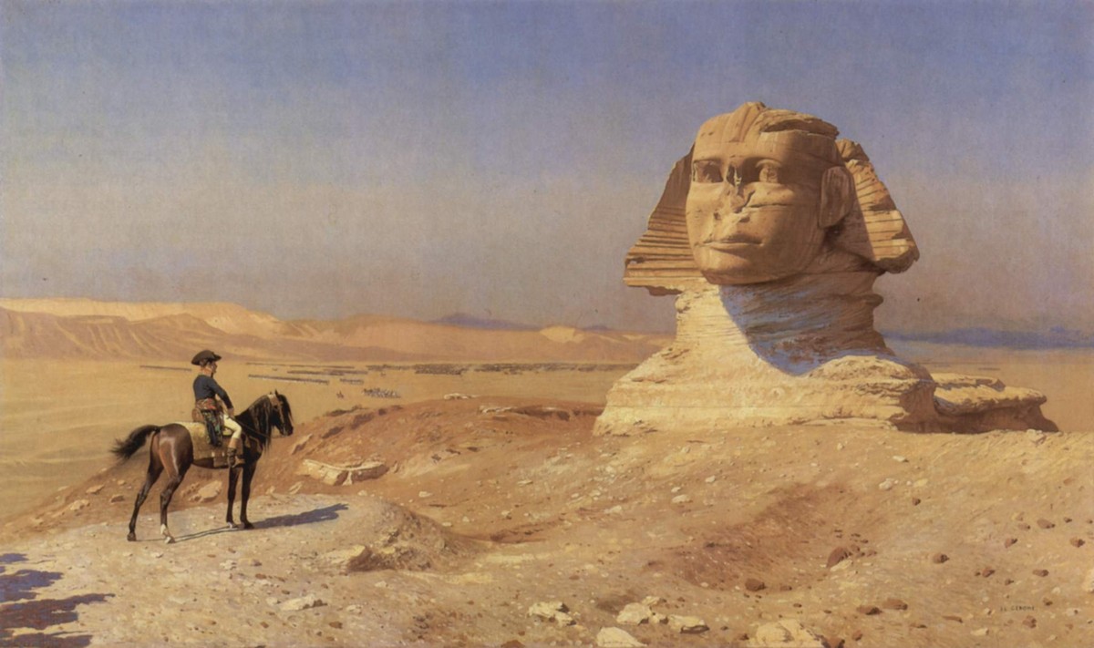 Bonaparte Before the Sphinx by Jean-Leon Gerome