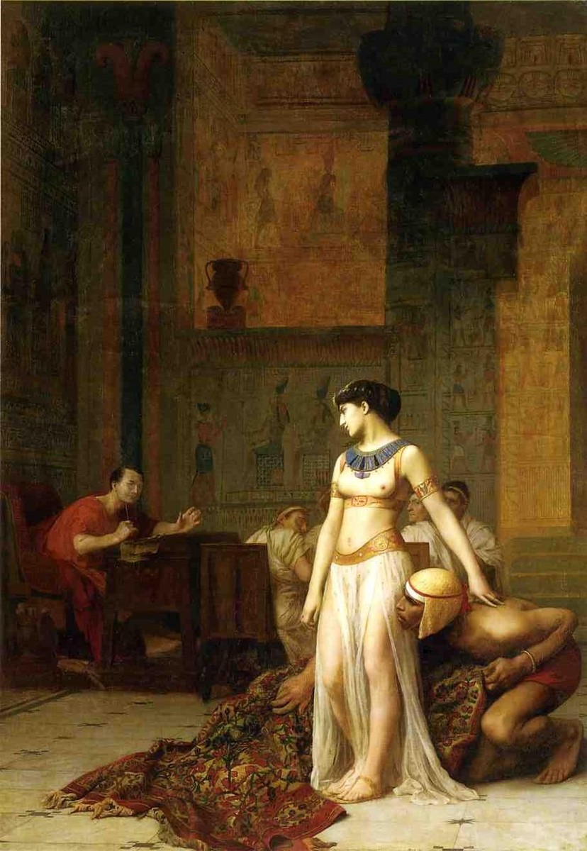Cleopatra and Caesar by Jean-Leon Gerome