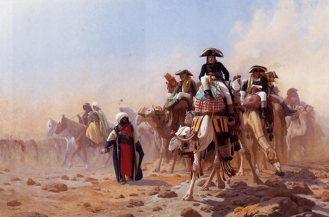General Bonaparte with his Military Staff in Egypt by Jean-Leon Gerome