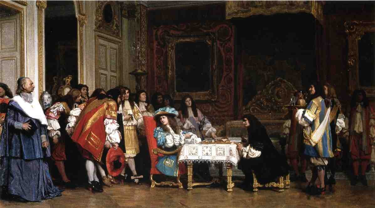 Louis XIV and Molière by Jean-Leon Gerome