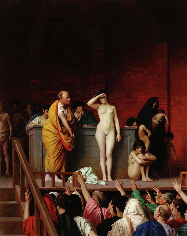 Slave Market in Rome by Jean-Leon Gerome