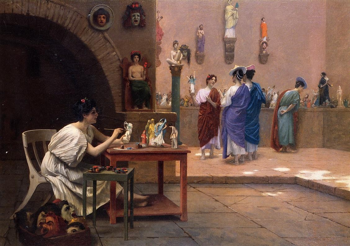 Tanagra Workshop by Jean-Leon Gerome