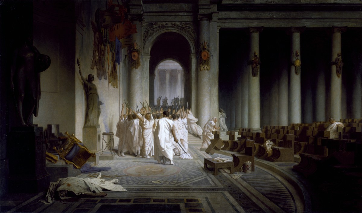 The Death of Caesar by Jean-Leon Gerome