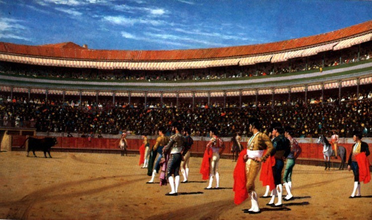 The Entry of the Bull by Jean-Leon Gerome