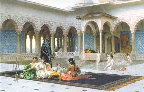 The Terrace of the Seraglio by Jean-Leon Gerome