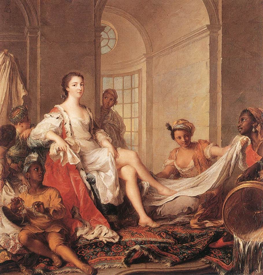 Mademoiselle de Clermont as a Sultana by Jean-Marc Nattier