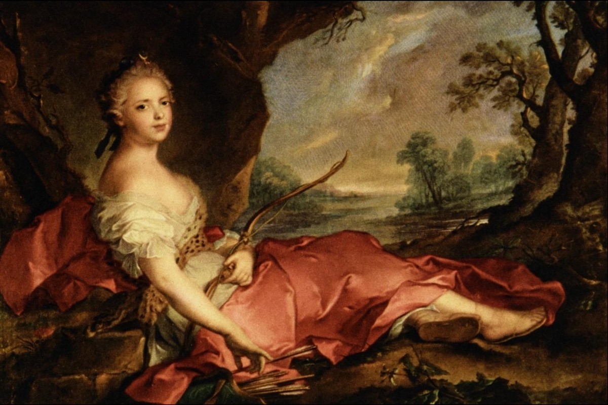 Portrait of Mary Adelaide of France as Diana by Jean-Marc Nattier