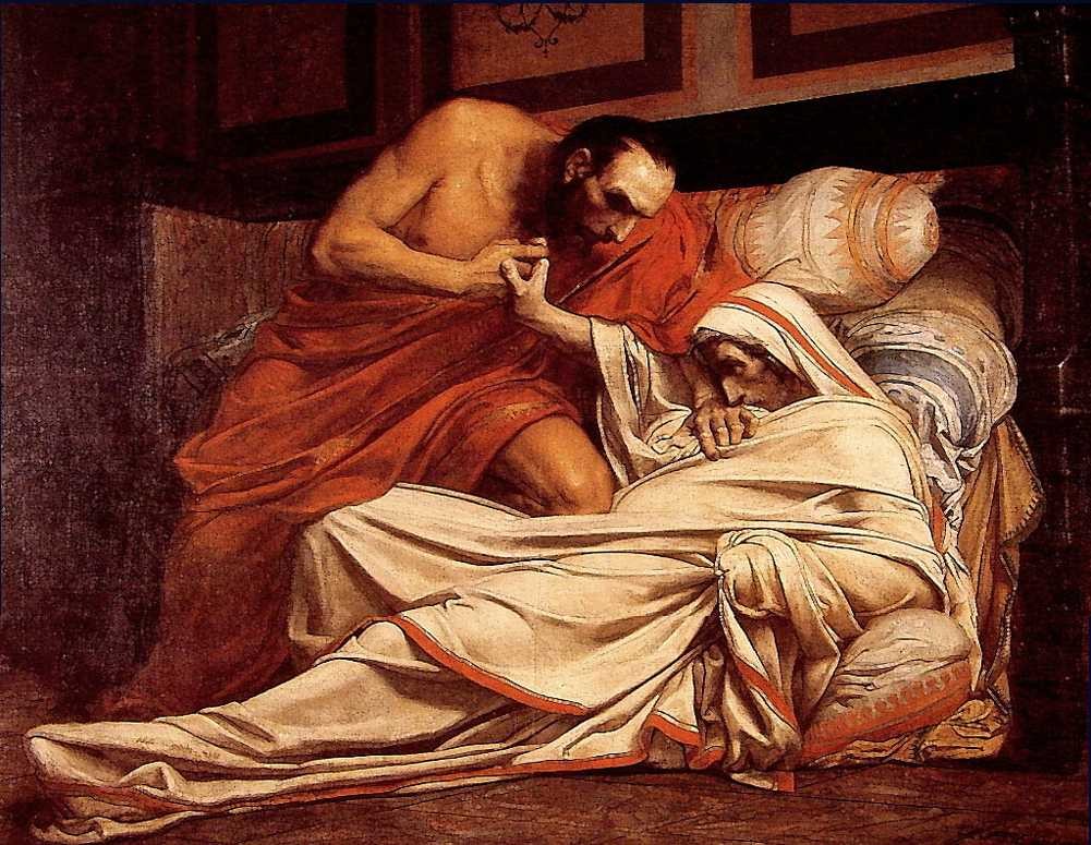 The Death of Tiberius by Jean-Paul Laurens