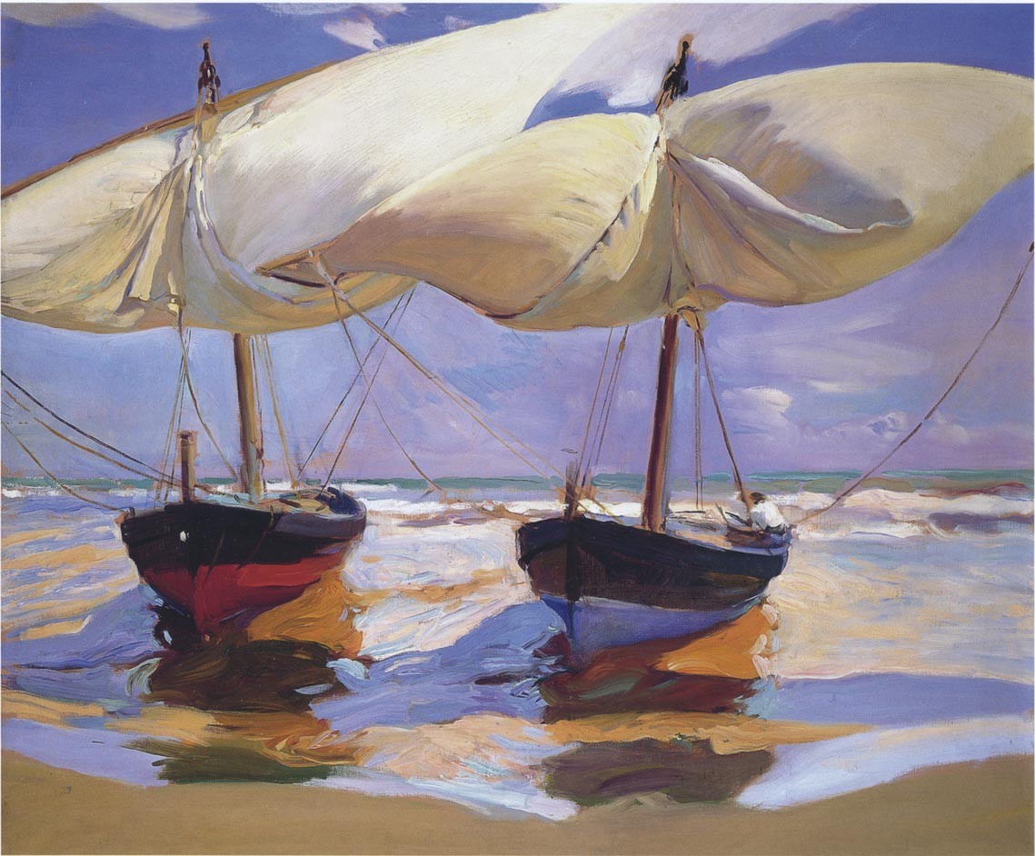 Beached Boats by Joaquín Sorolla