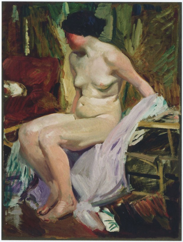 Female nude by Joaquín Sorolla