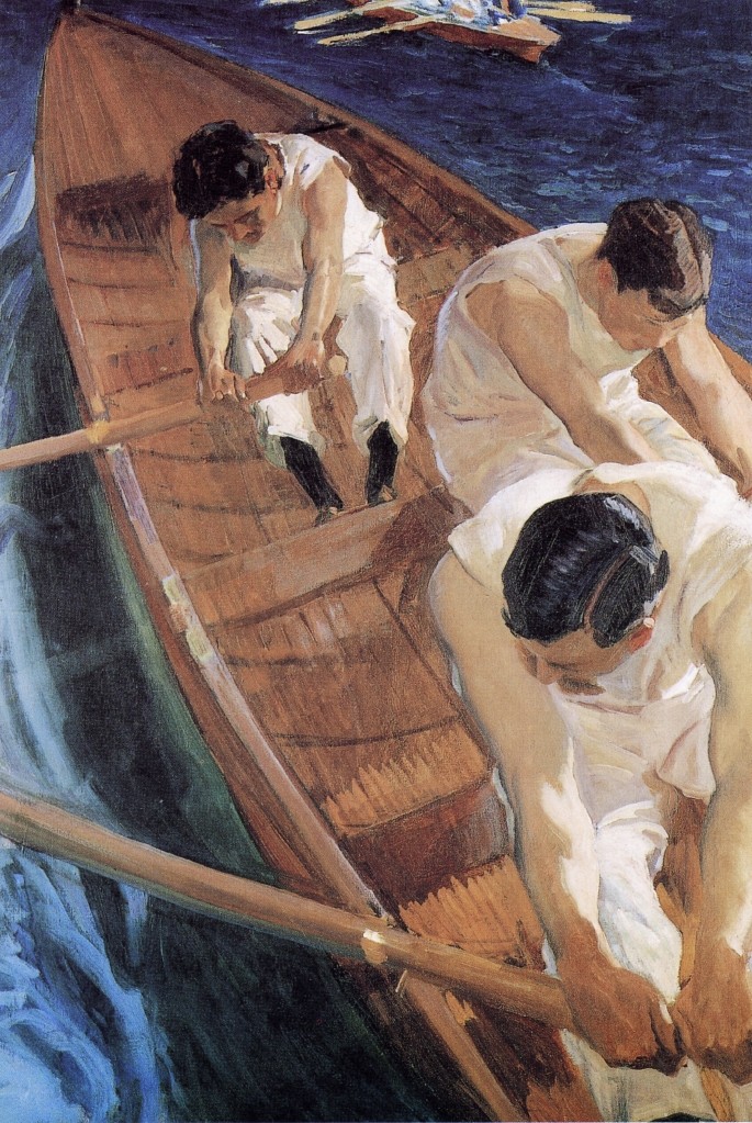 In the Racing Shell by Joaquín Sorolla