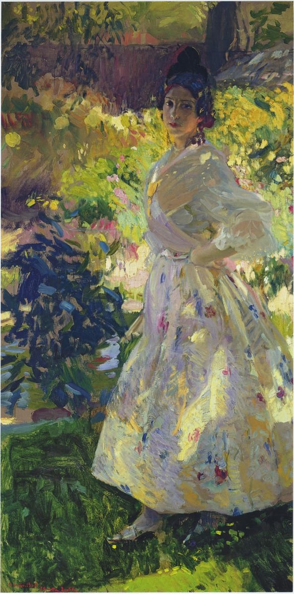 Maria dressed as a Valencian peasant girl by Joaquín Sorolla