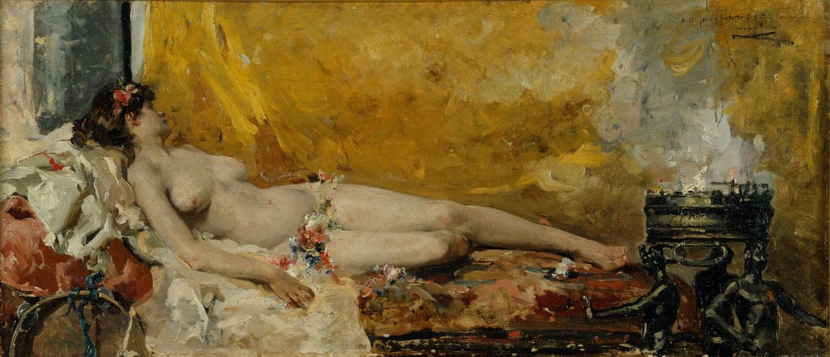 Resting Bacchante by Joaquín Sorolla