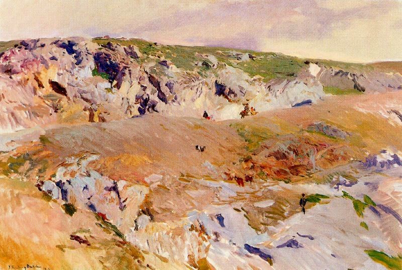 Roads of Alijales, Toledo by Joaquín Sorolla