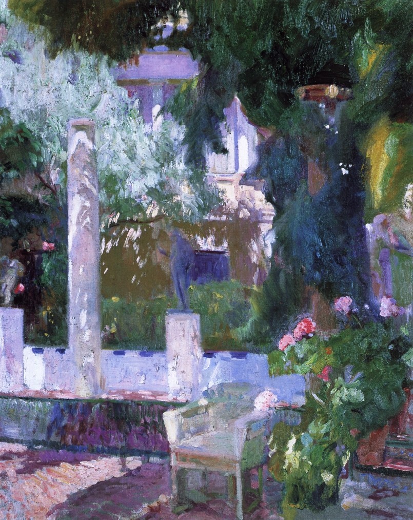 Rose Bush at the Sorolla House by Joaquín Sorolla