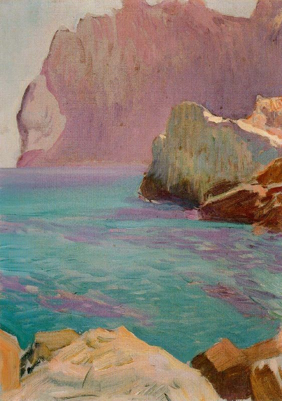 San Vicente cape by Joaquín Sorolla