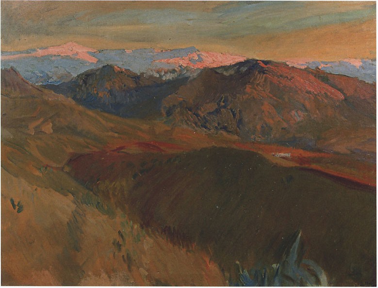 The cemetery at Sierra Nevada, Granada by Joaquín Sorolla