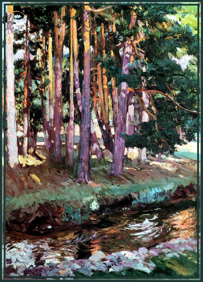 The river la Reina Valsain by Joaquín Sorolla