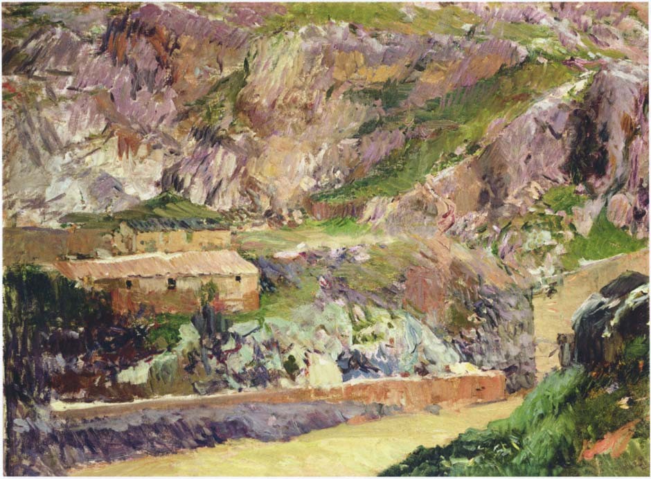 Windmills on the Tagus, Toledo by Joaquín Sorolla