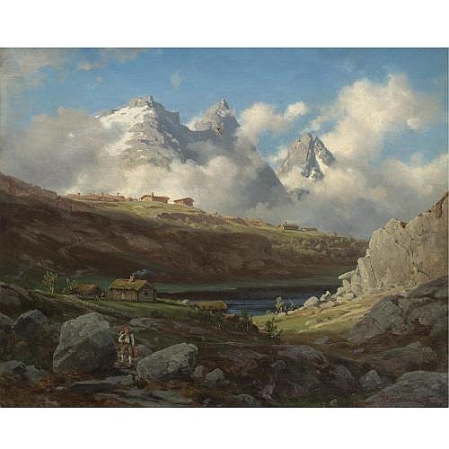 the mountain wanderer by Johan Fredrik Eckersberg