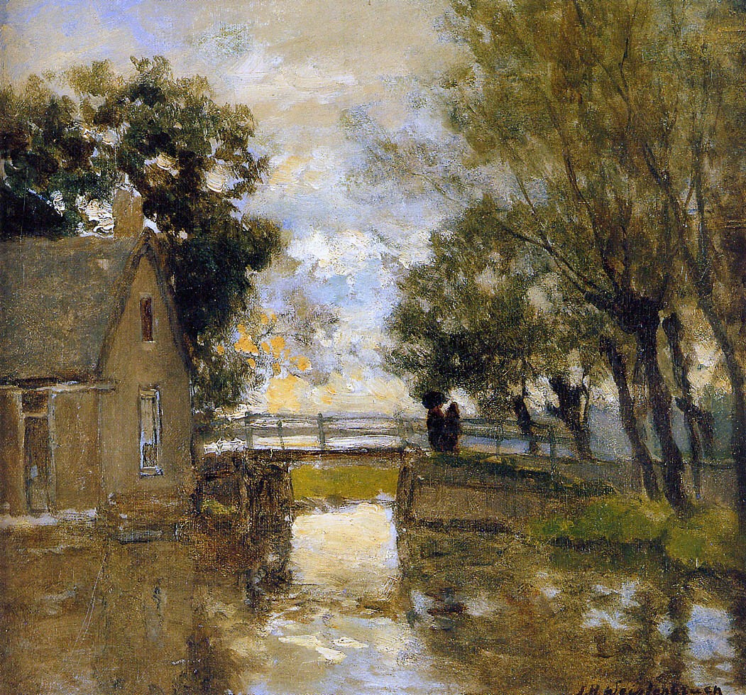 Summer evening by Johan Hendrik Weissenbruch