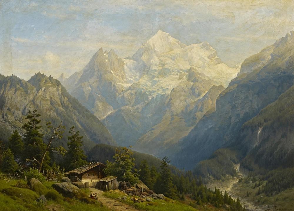 View of the Mont-Blanc-Massiv by Johann Joseph Jansen