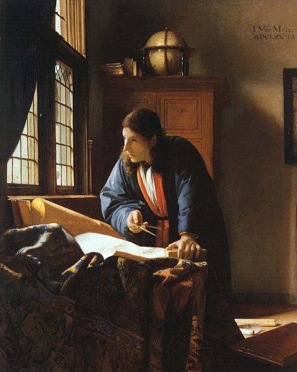 The Geographer by Johannes Vermeer