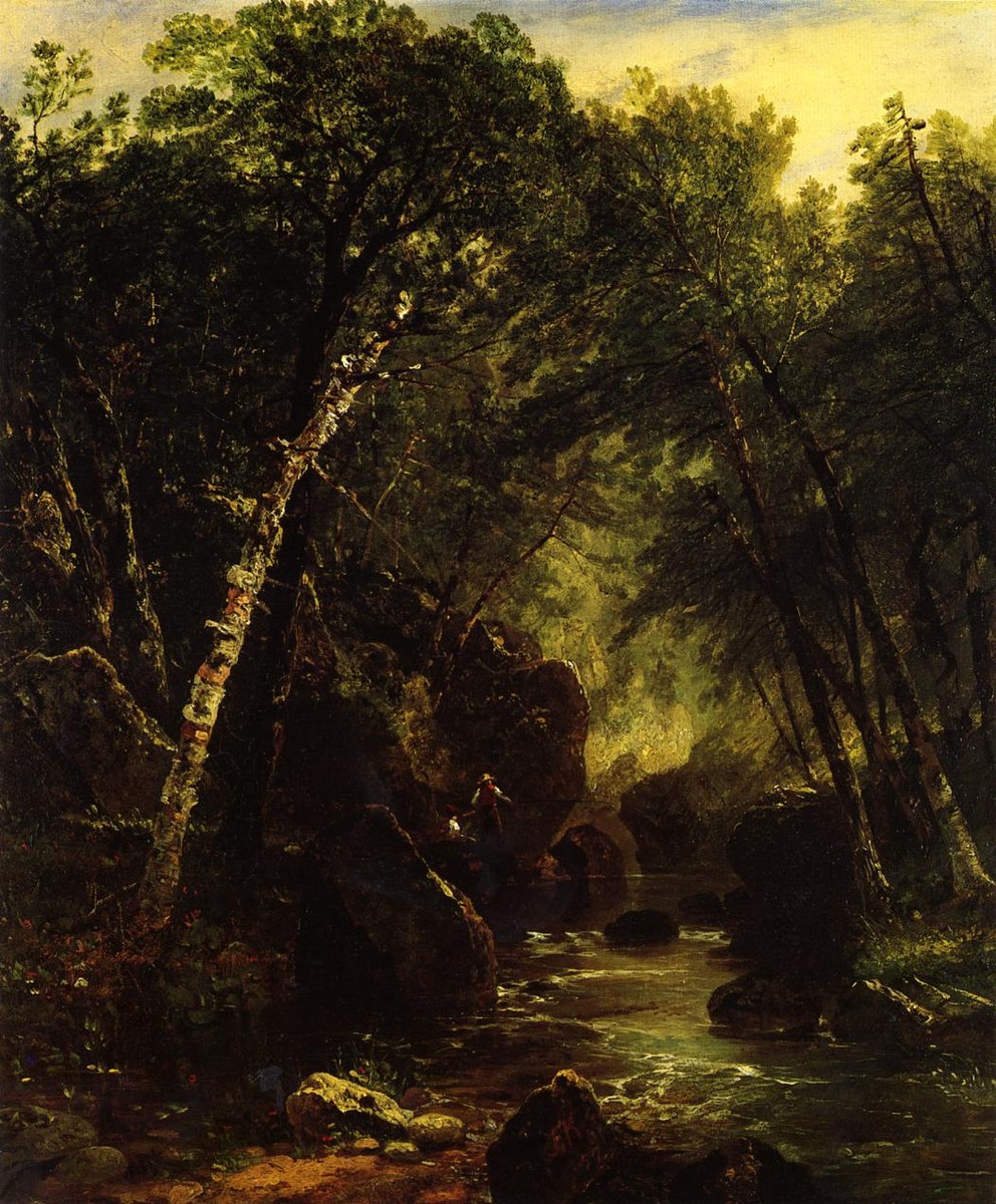 Trout Fisherman by John Frederick Kensett