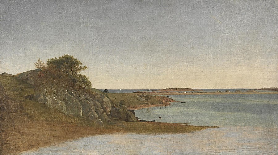 View near Newport by John Frederick Kensett