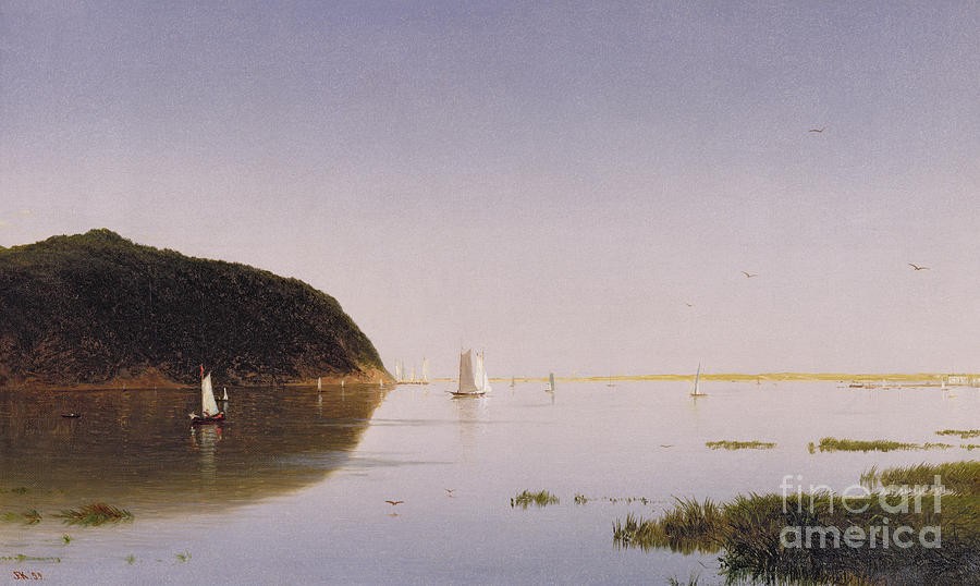 View of the Shrewsbury River, New Jersey by John Frederick Kensett