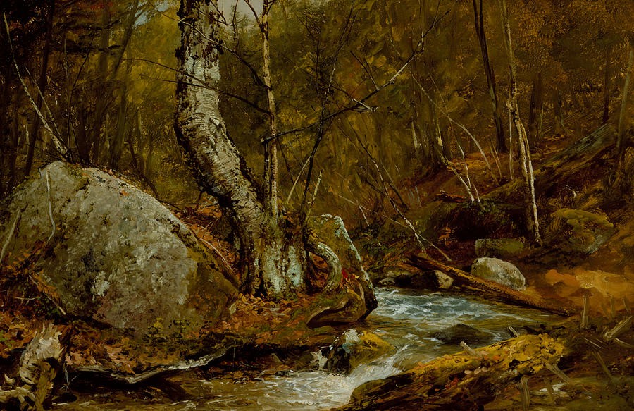 Woodland Interior by John Frederick Kensett
