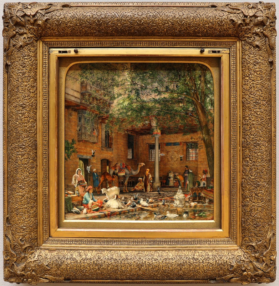 The Courtyard of the Coptic Patriarch's House in Cairo by John Frederick Lewis