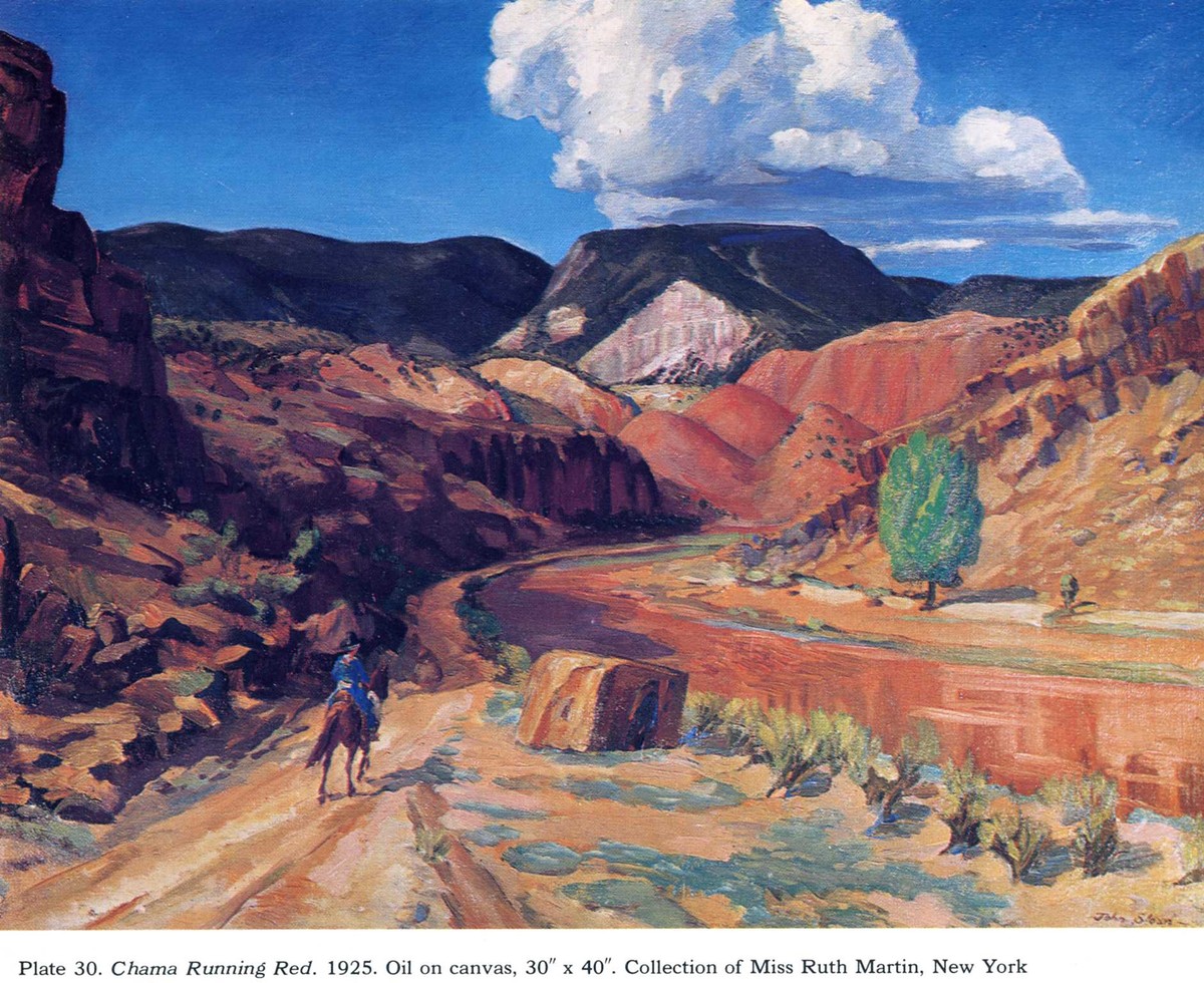 Chama Running Red by John French Sloan