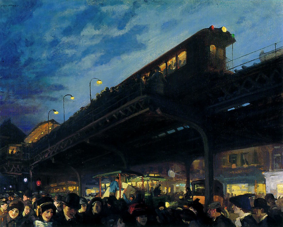 Six O'Clock, Winter by John French Sloan