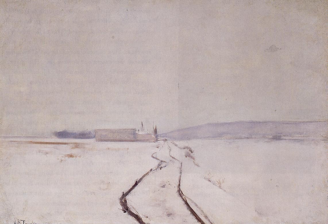 Along the River, Winter by John Henry Twachtman