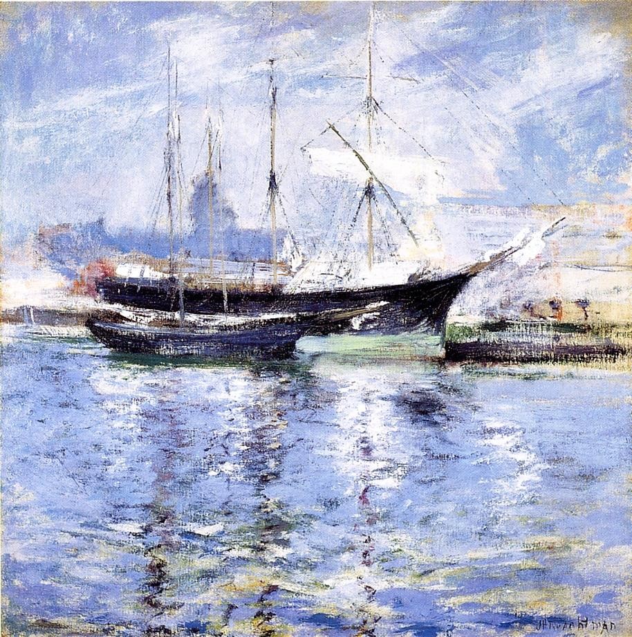 Bark and Schooner (also known as An Italian Barque) by John Henry Twachtman