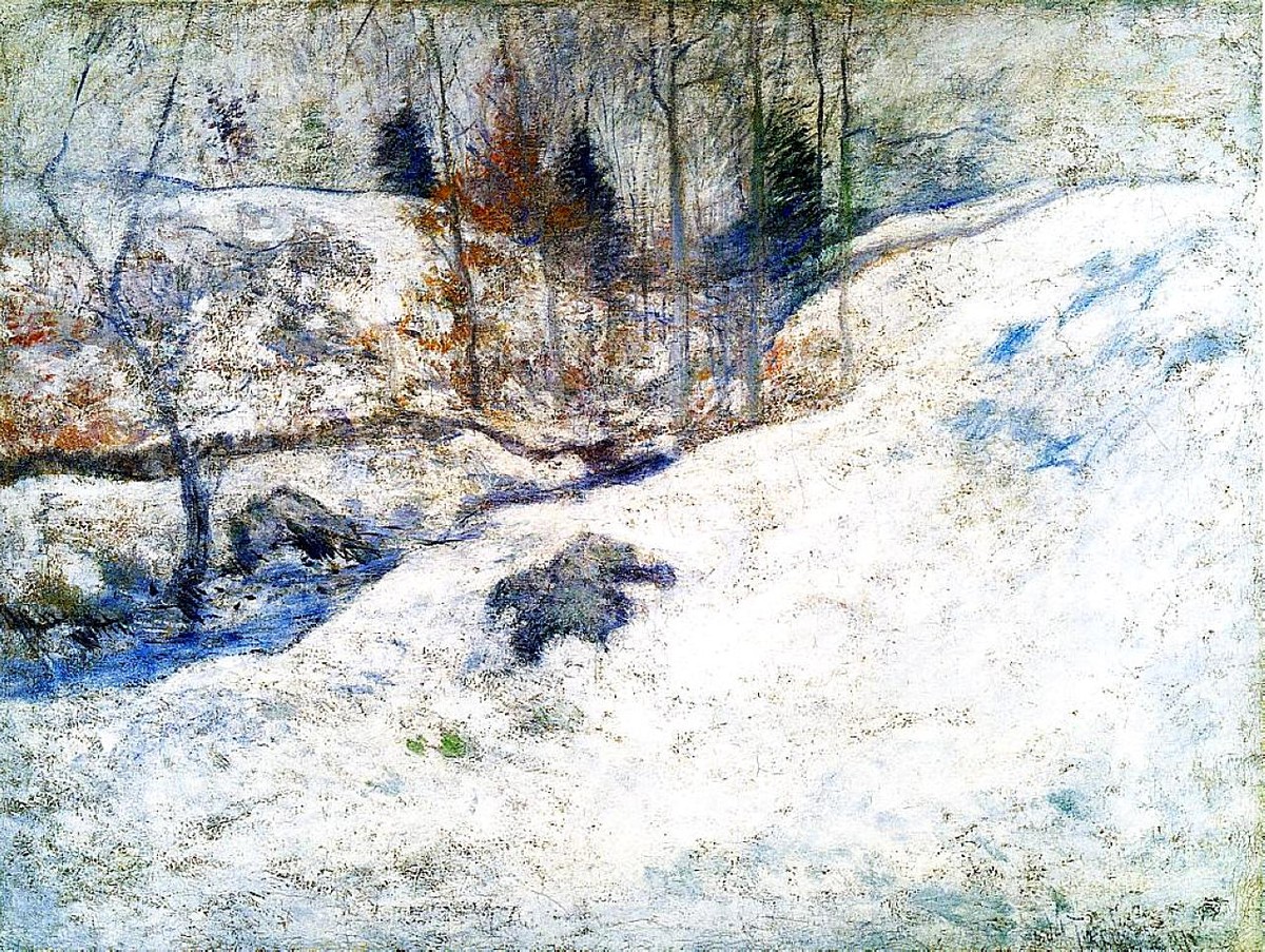 Brook in Winter by John Henry Twachtman