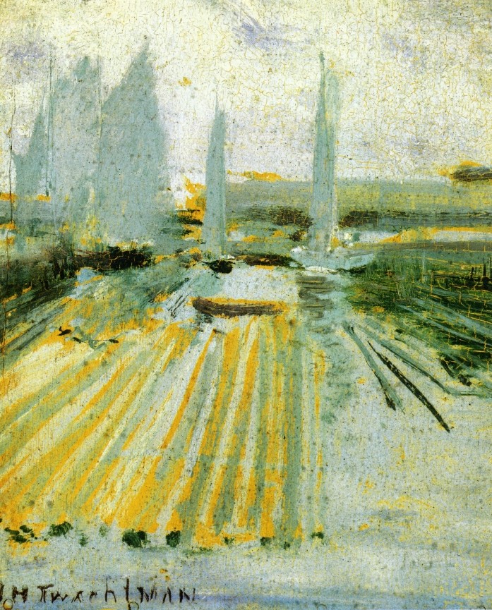 Fog and Small Sailboats by John Henry Twachtman