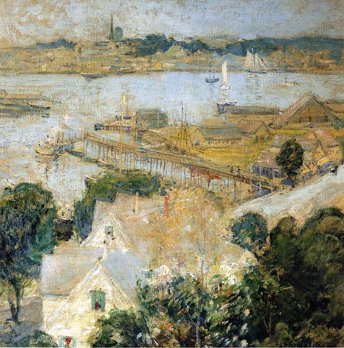 Gloucester Harbor by John Henry Twachtman