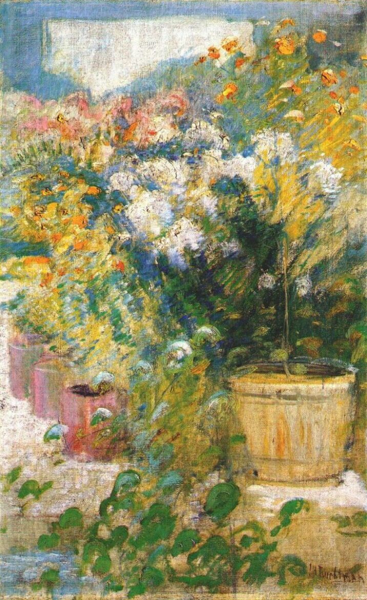 In the Greenhouse by John Henry Twachtman