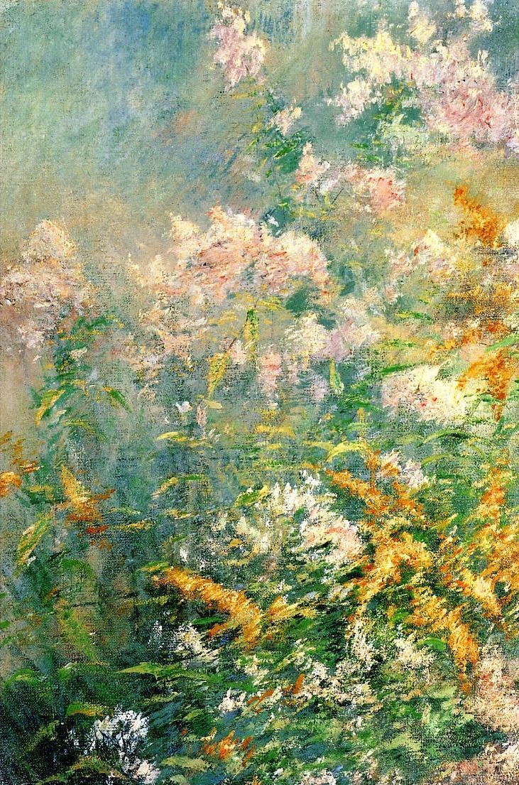 Meadow Flowers (Golden Rod and Wild Aster) by John Henry Twachtman