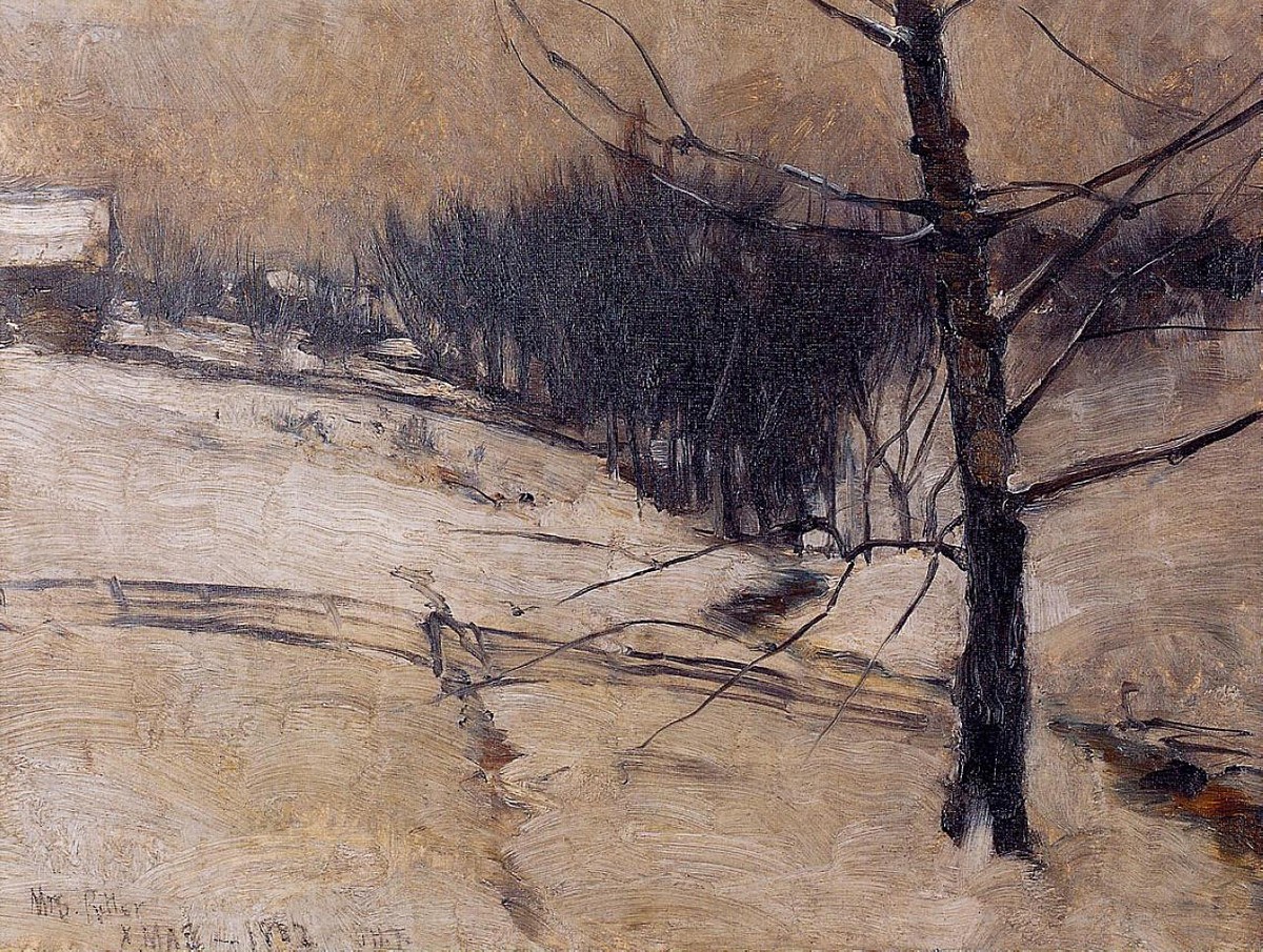 Snow Scene by John Henry Twachtman